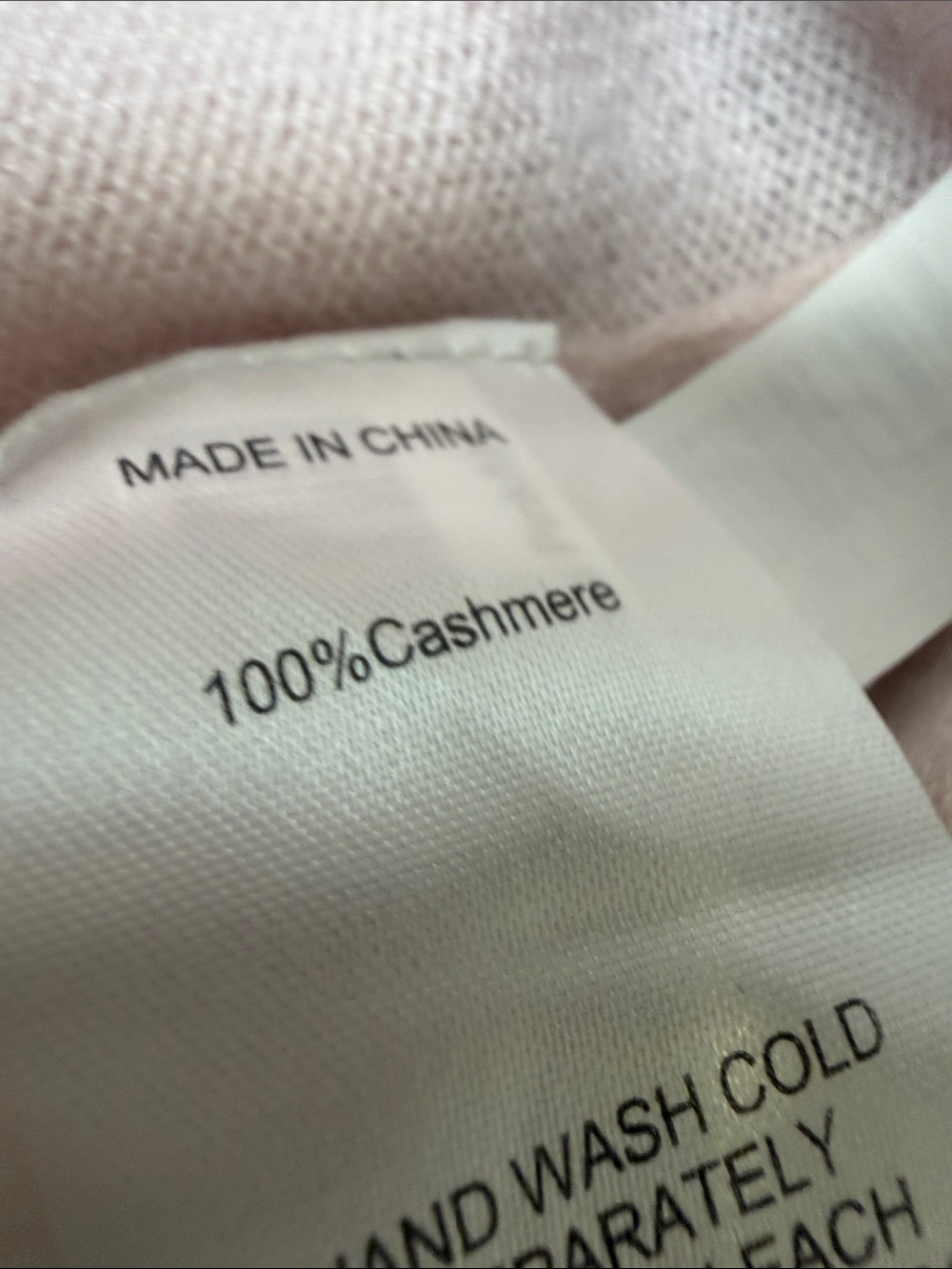 Quince Pale Pink Short-Sleeve Crewneck Cashmere Sweater - Picture 6 of 7